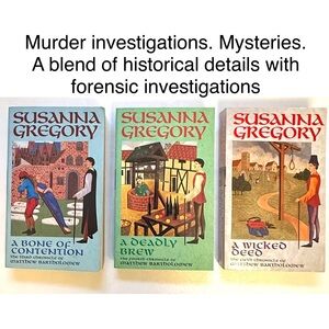 📚 Susanna Gregory Mystery Book Bundle Lot Murder History Crime Fiction